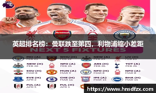 英超排名榜：曼联跌至第四，利物浦缩小差距